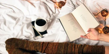 coffee beside open book