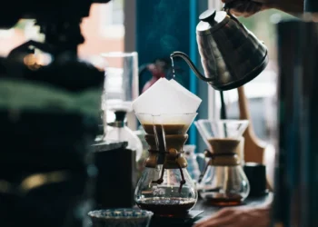 Pour over coffee brew